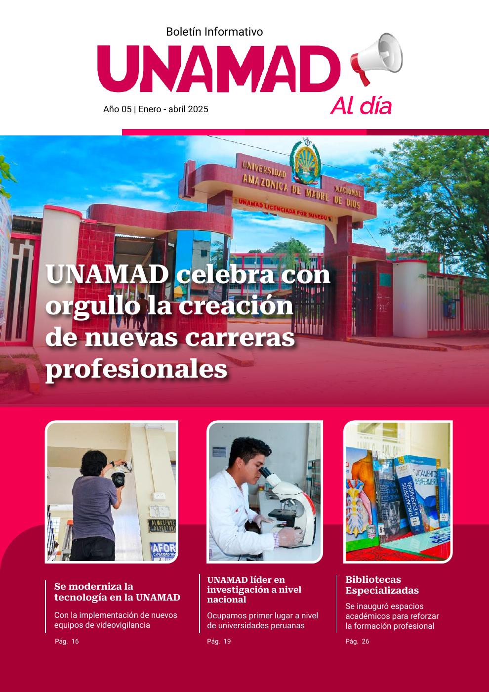 Boletín UNAMAD